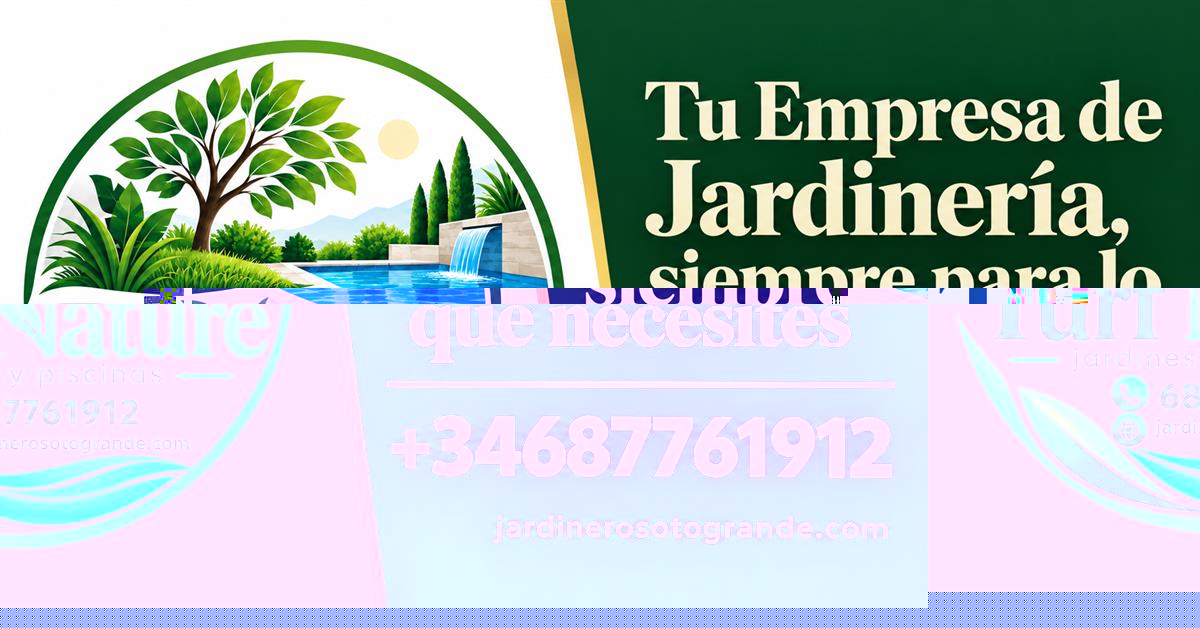 Turf Nature. Tu Empresa de Jardinería, siempre para lo que necesites. +34687761912